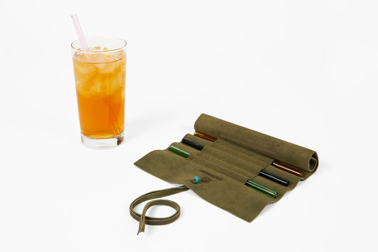 Glass Straws by RTH and Commune Olive