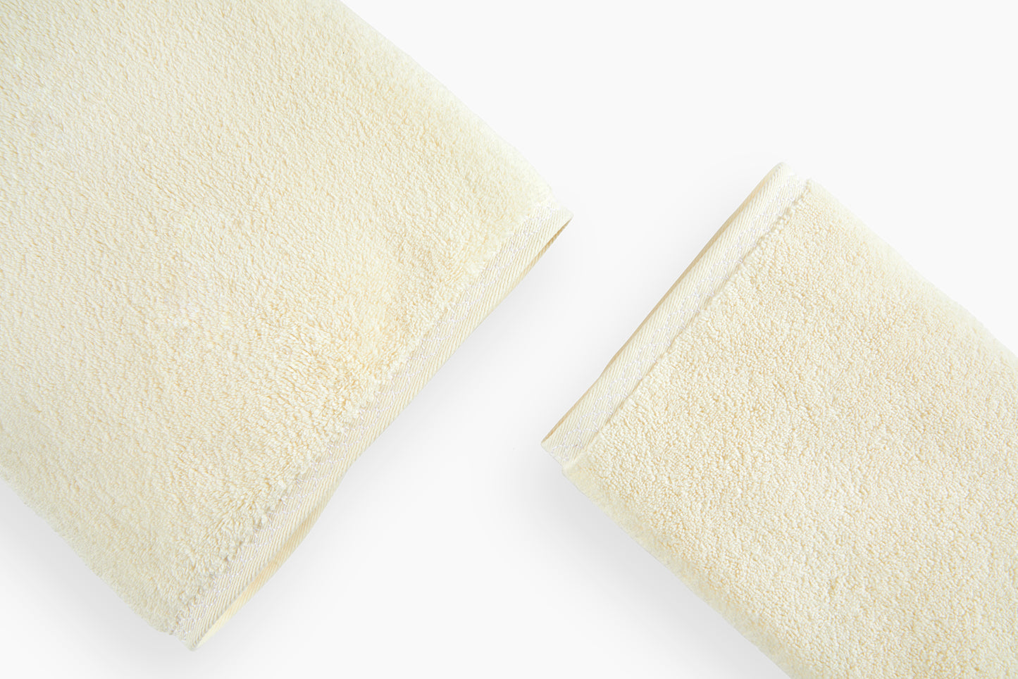 Commune for Hamburg House Ivory Hex Bath and Hand Towels