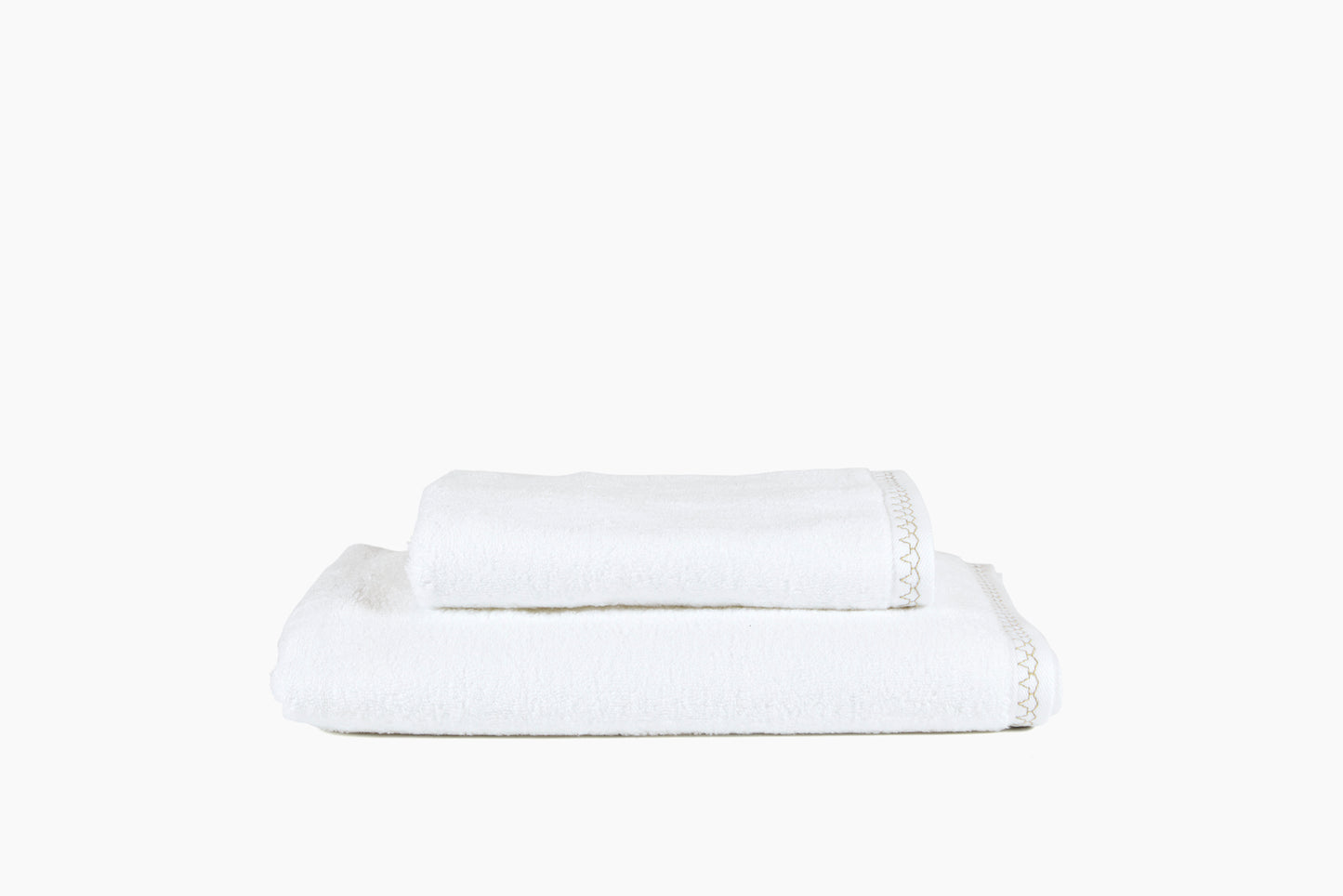 Commune for Hamburg House White Hex Bath and Hand Towels