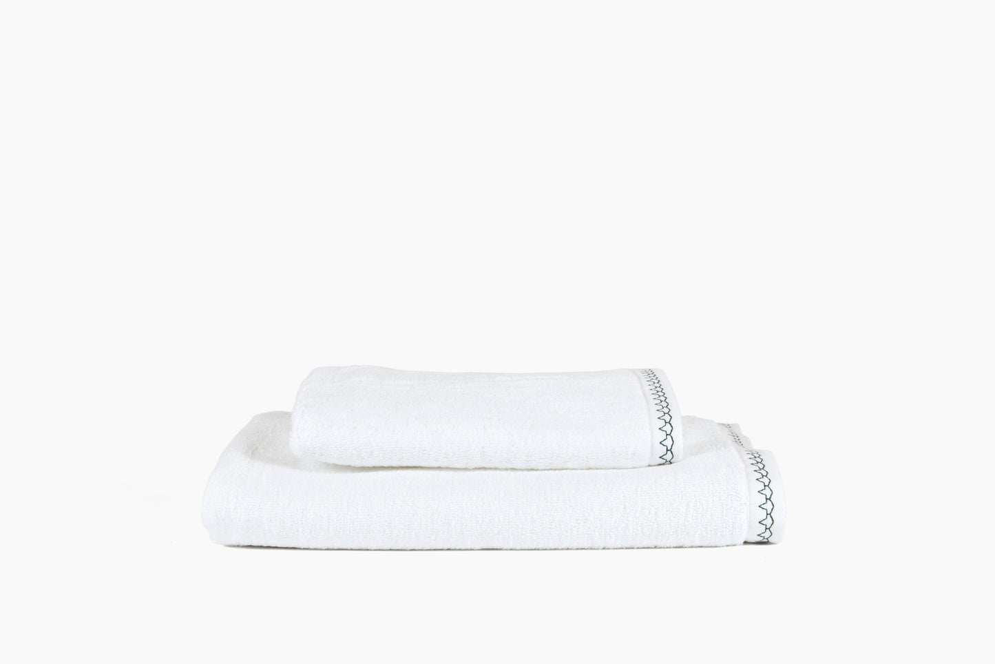 Commune for Hamburg House White Hex Bath and Hand Towels