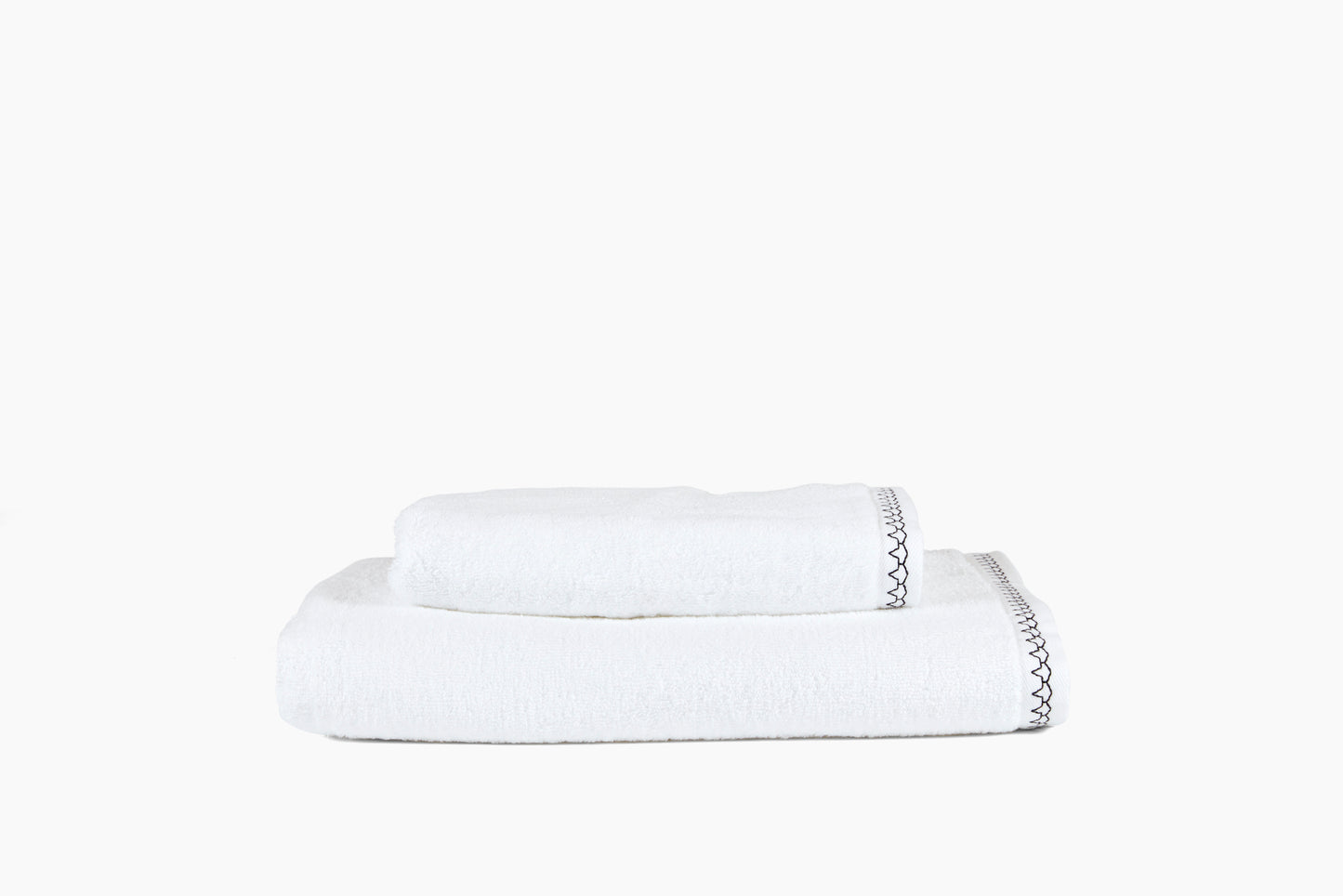 Commune for Hamburg House White Hex Bath and Hand Towels