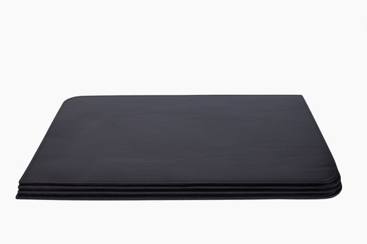 Peter Speliopoulos Black Rectangle Leather Placemats
