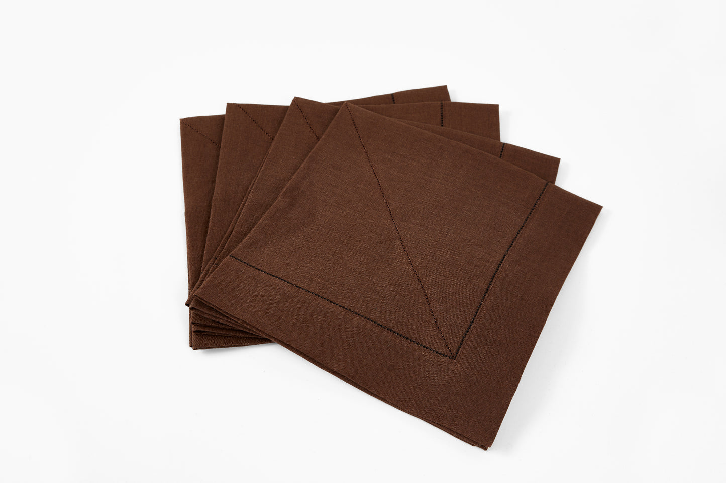 Peter Speliopoulos Brown Linen Napkins
