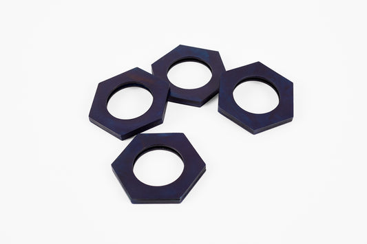 Peter Speliopoulos Lapis Hexagon Leather Napkin Rings