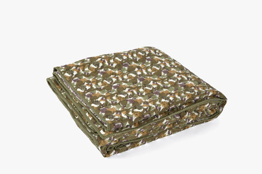 Studio Ford for Commune Reversible Cactus Flower Quilt Green