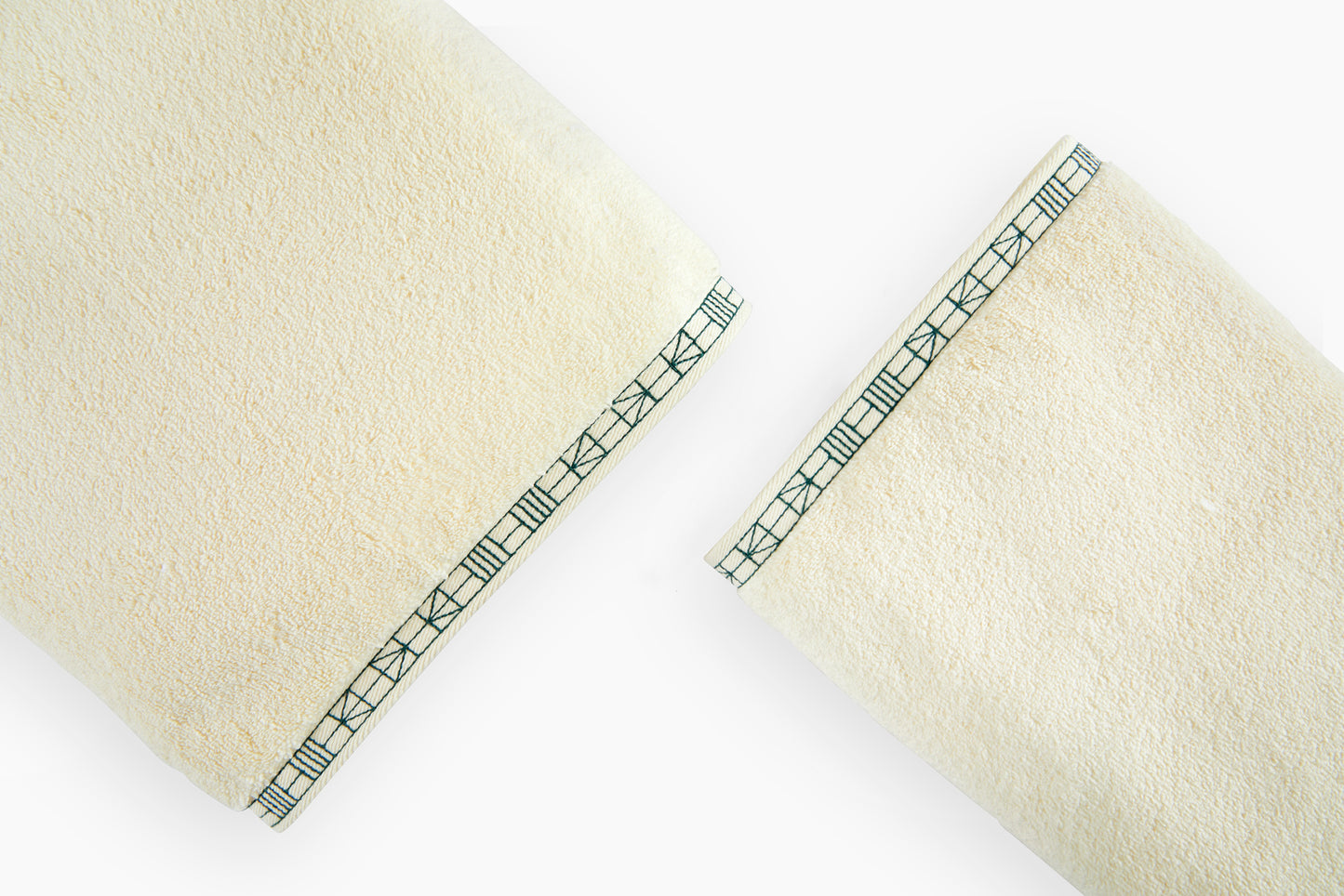 Commune for Hamburg House Ivory Sitio Bath and Hand Towels