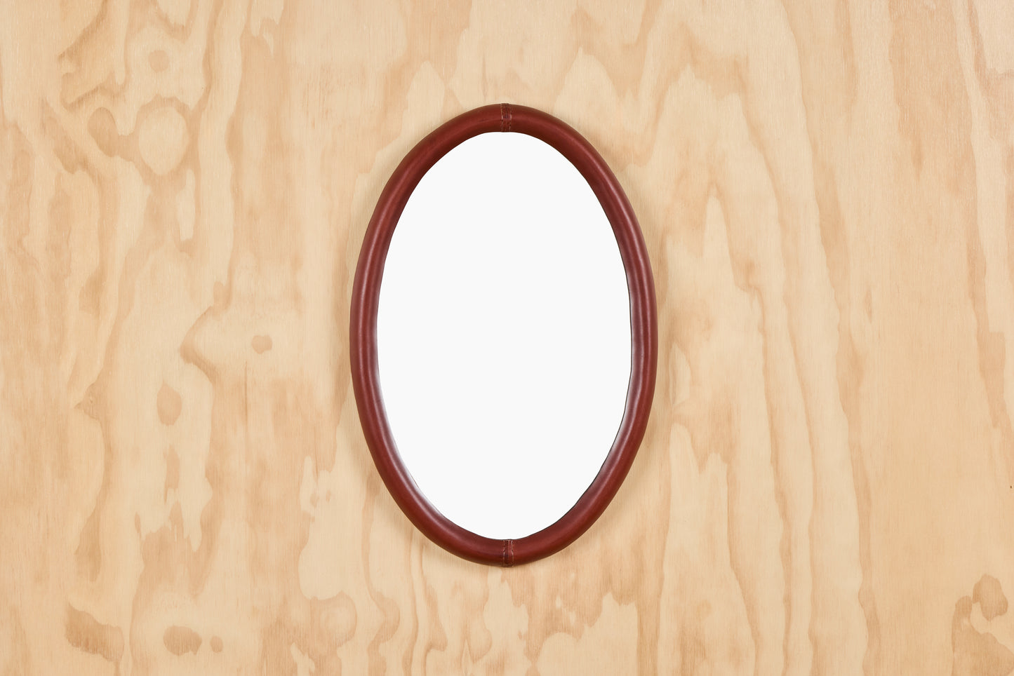 Andrew McAteer for Commune Oval Leather Mirror