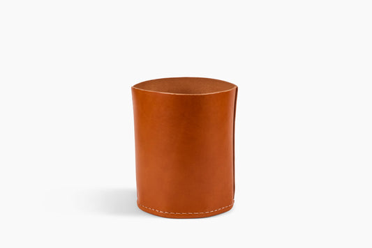 Andrew McAteer for Commune Large Leather Wastebasket