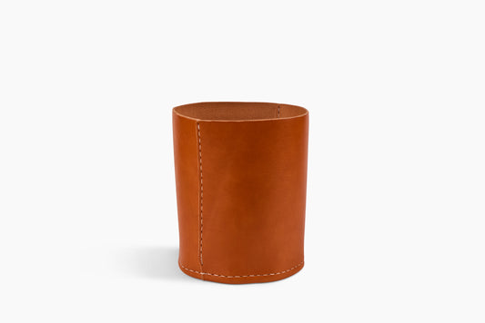 Andrew McAteer for Commune Large Leather Wastebasket