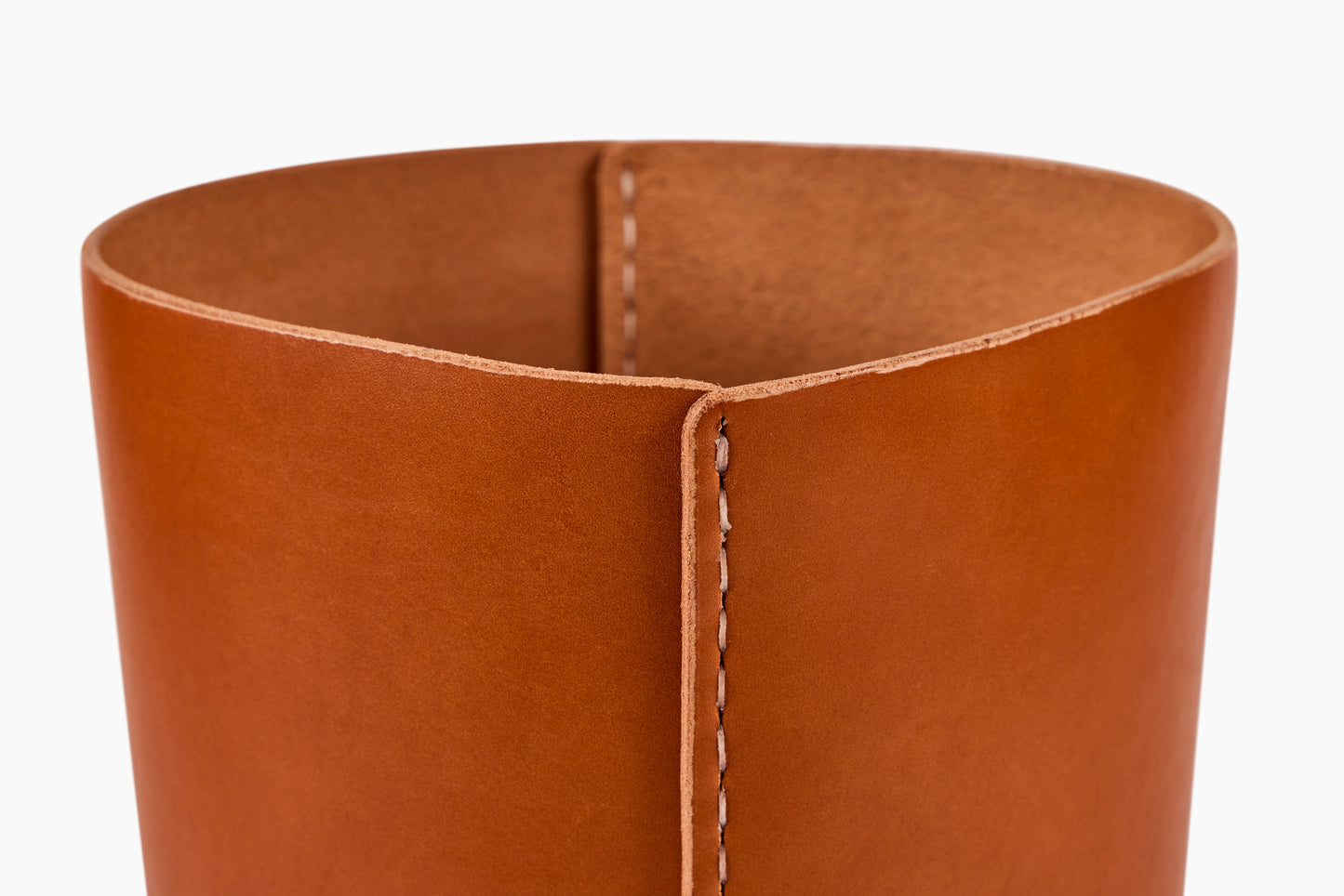 Andrew McAteer for Commune Large Leather Wastebasket