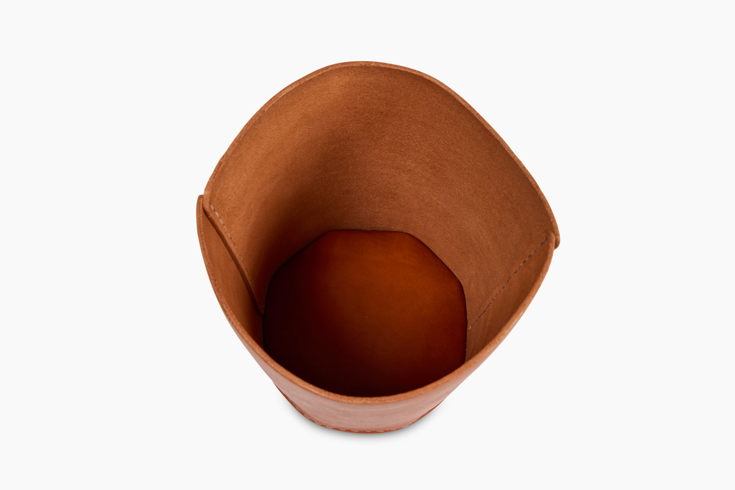 Andrew McAteer for Commune Large Leather Wastebasket