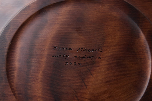 Bruce Mitchell Curly Redwood Platter