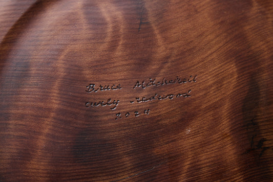 Bruce Mitchell Curly Redwood Platter