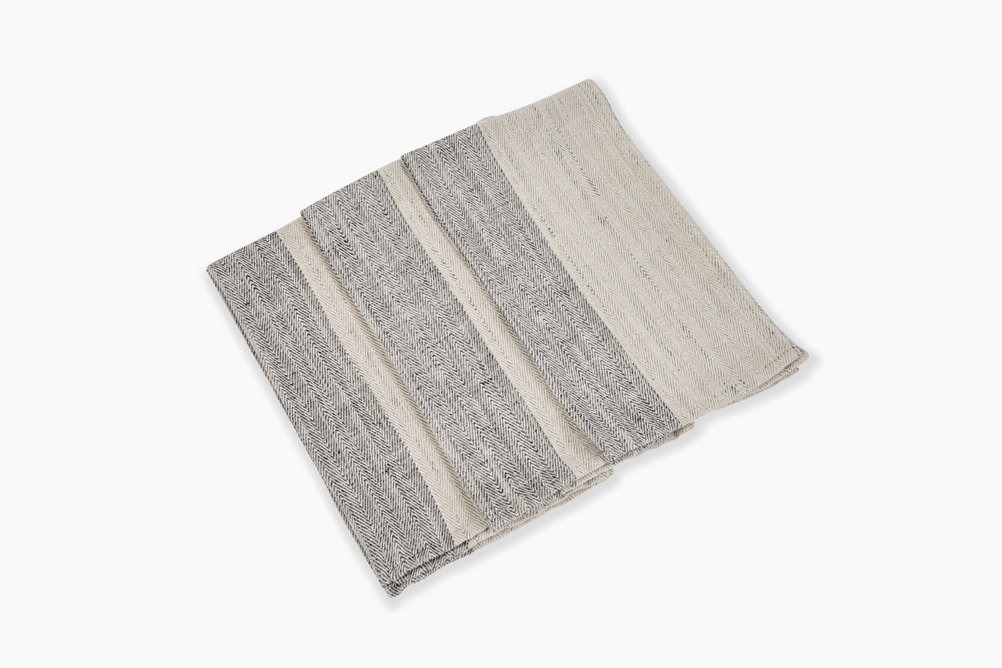 Commune Guest Towel Anthrazit Stripe