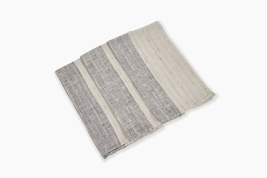 Commune Guest Towel Anthrazit Stripe