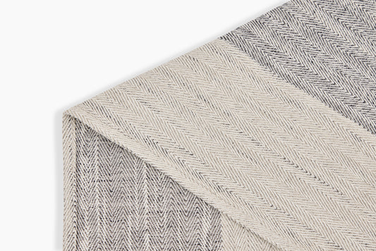 Commune Guest Towel Anthrazit Stripe