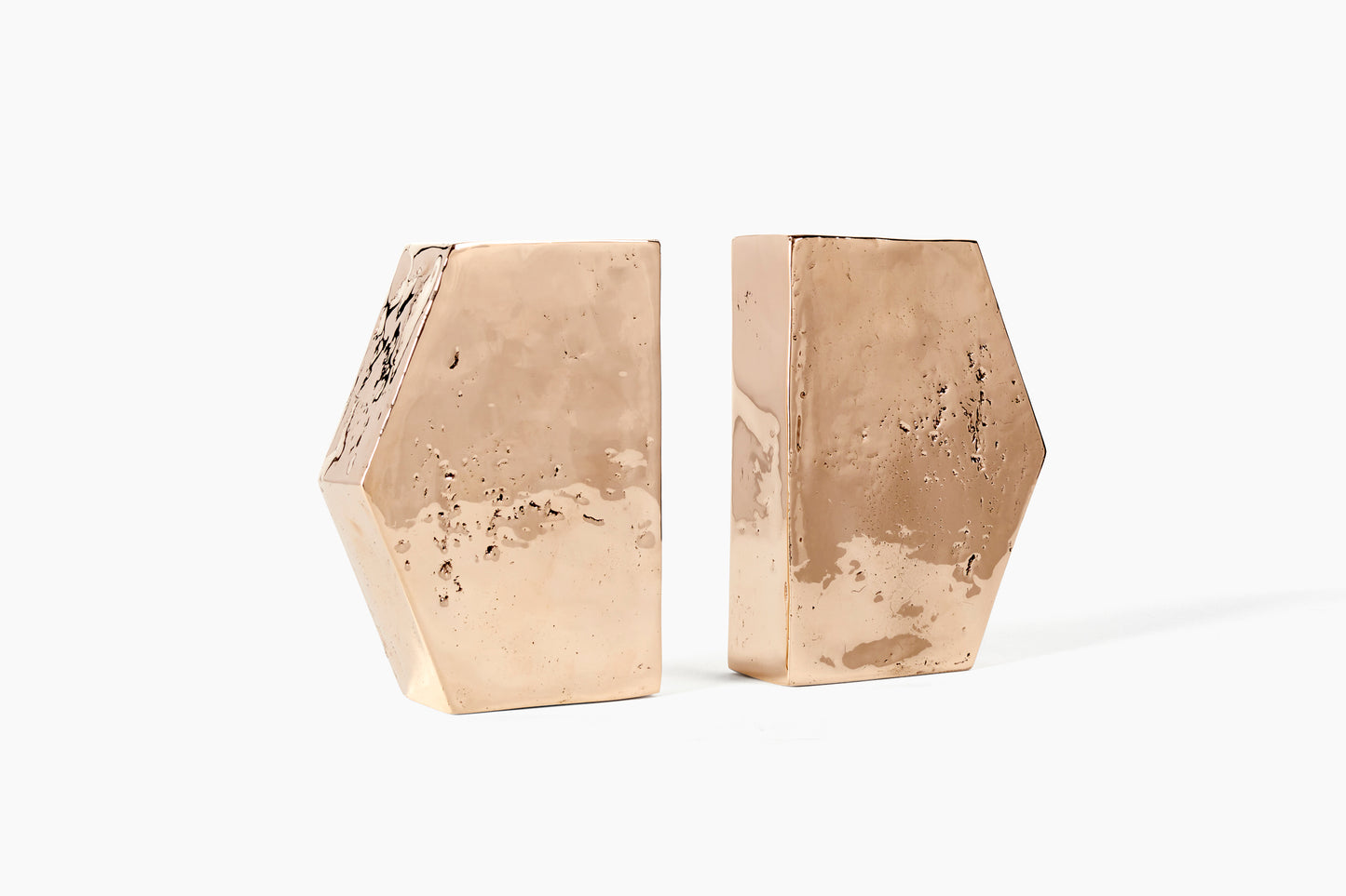 Commune Notch Brass Bookends