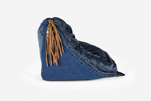 FREECITY for Commune Indigo Satin Pocket Throw