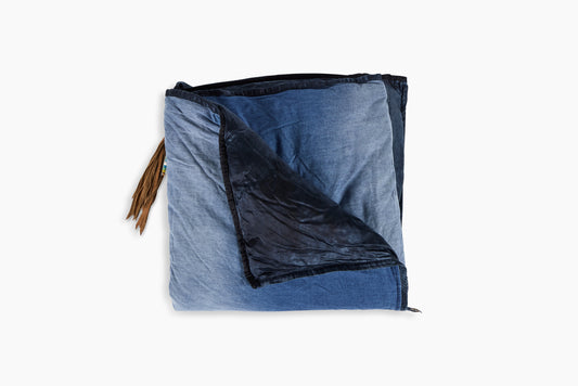 FREECITY for Commune Indigo Satin Pocket Throw