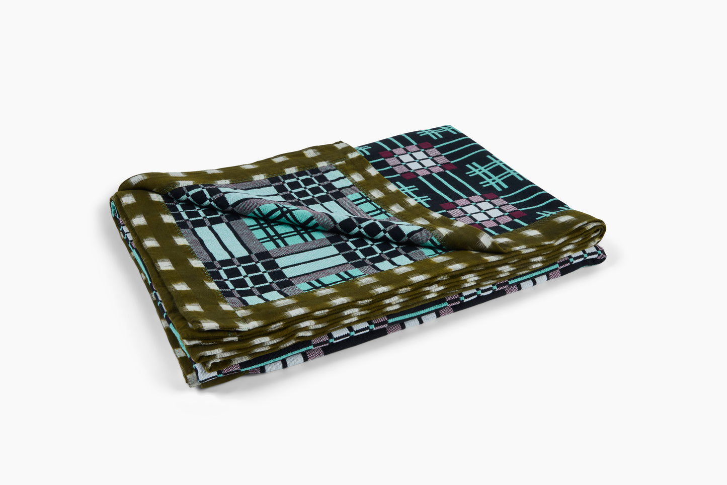 Gregory Parkinson Midnight Bracken Ice Assamese Blanket