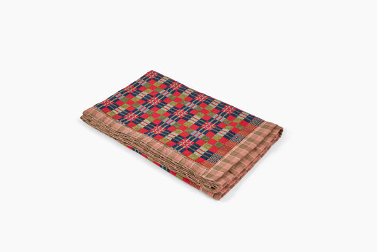 Gregory Parkinson Assamese Blanket Strawberry Sunset Lapis