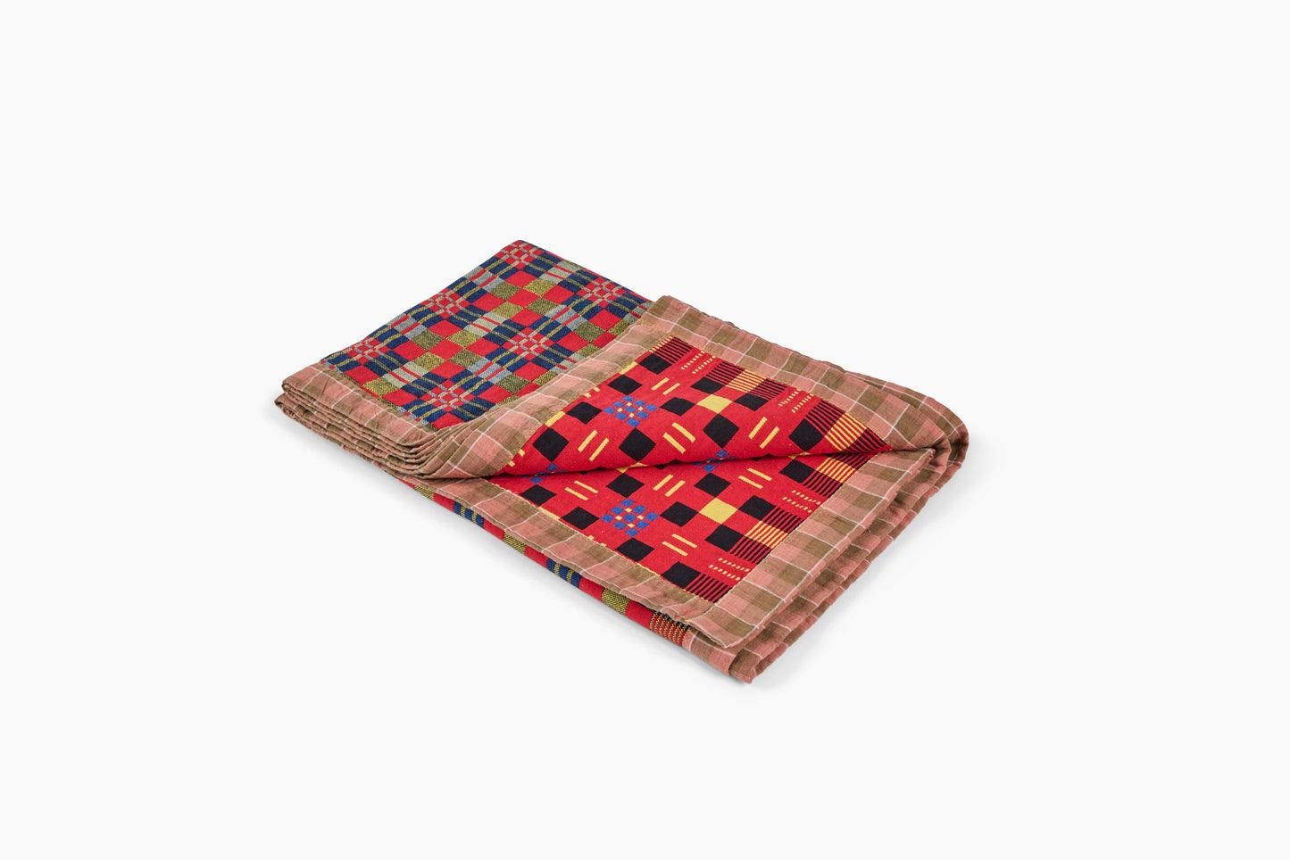 Gregory Parkinson Assamese Blanket Strawberry Sunset Lapis