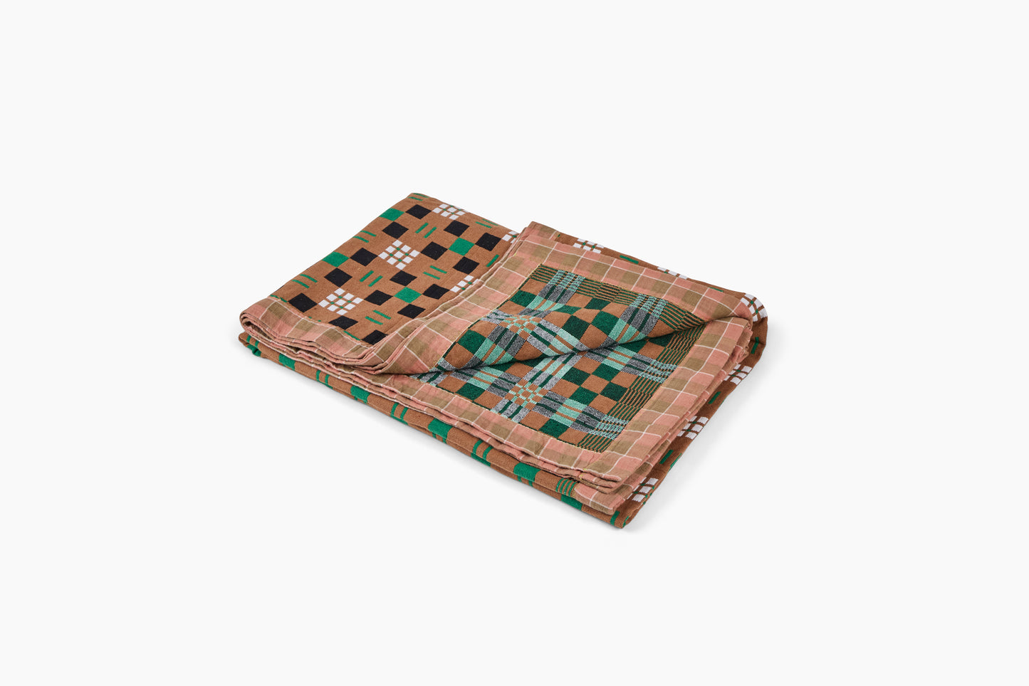 Gregory Parkinson Assamese Blanket Toffee Leaf Check