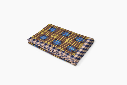 Gregory Parkinson Assamese Blanket Aqua Turmeric Moss