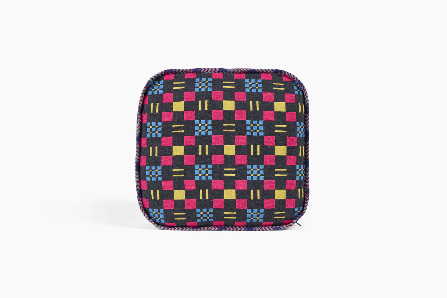 Gregory Parkinson Assamese Blanket Pillow Raspberry Sunshine Comet