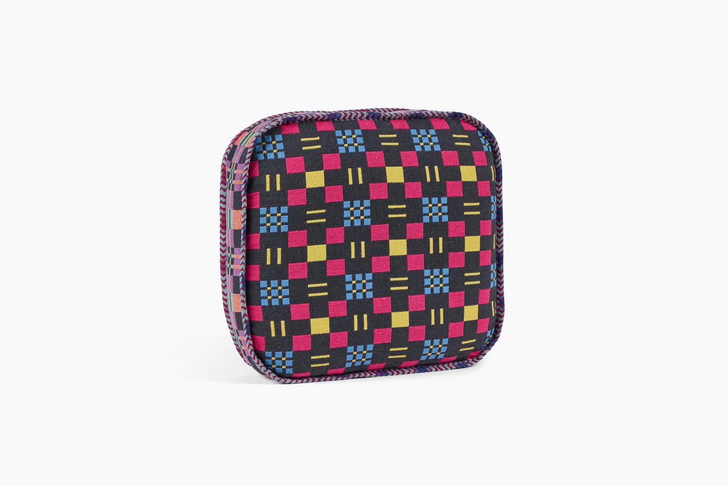 Gregory Parkinson Assamese Blanket Pillow Raspberry Sunshine Comet