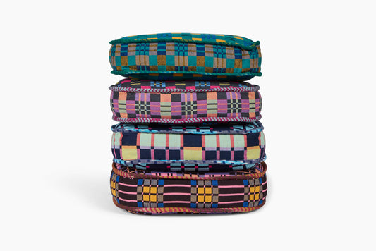 Gregory Parkinson Assamese Blanket Pillow Lavender Honey Blush