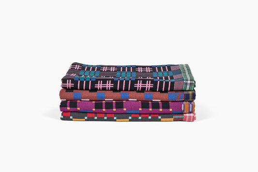 Gregory Parkinson Assamese Blanket Charcoal Marmalade Check