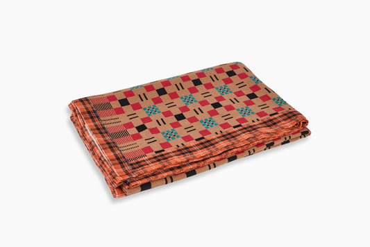 Gregory Parkinson Assamese Blanket Caramel Rouge