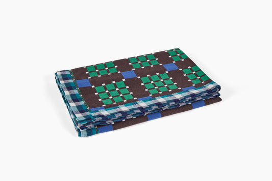 Gregory Parkinson Assamese Blanket Green Dazzle Peat