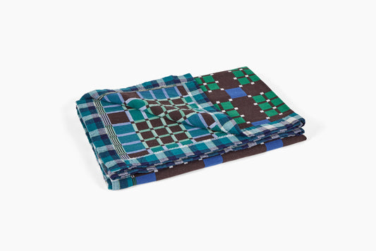 Gregory Parkinson Assamese Blanket Green Dazzle Peat