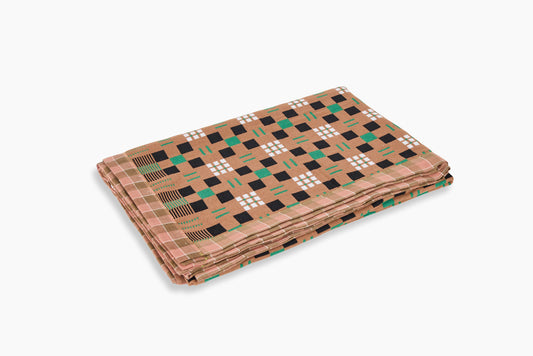 Gregory Parkinson Assamese Blanket Toffee Leaf Check