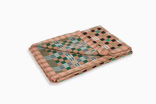 Gregory Parkinson Assamese Blanket Toffee Leaf Check