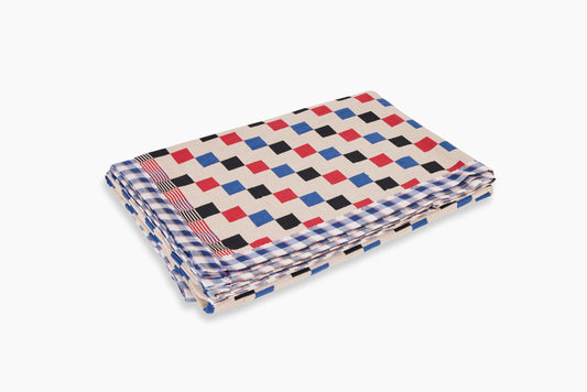 Gregory Parkinson Assamese Blanket Red Step Accent