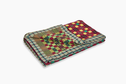 Gregory Parkinson Assamese Blanket Tamarind Sunshine Check