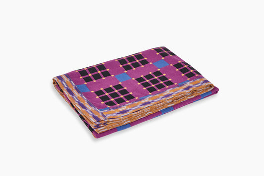 Gregory Parkinson Assamese Blanket Beetroot Azul Check