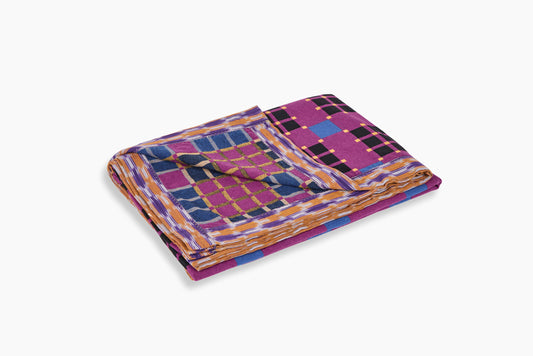 Gregory Parkinson Assamese Blanket Beetroot Azul Check