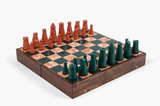 Gelber & Sons Walnut Chess Set