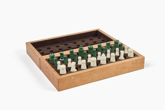 Gelber & Sons Cherry Chess Set