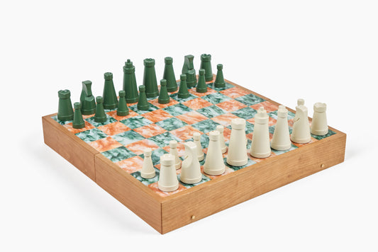 Gelber & Sons Cherry Chess Set