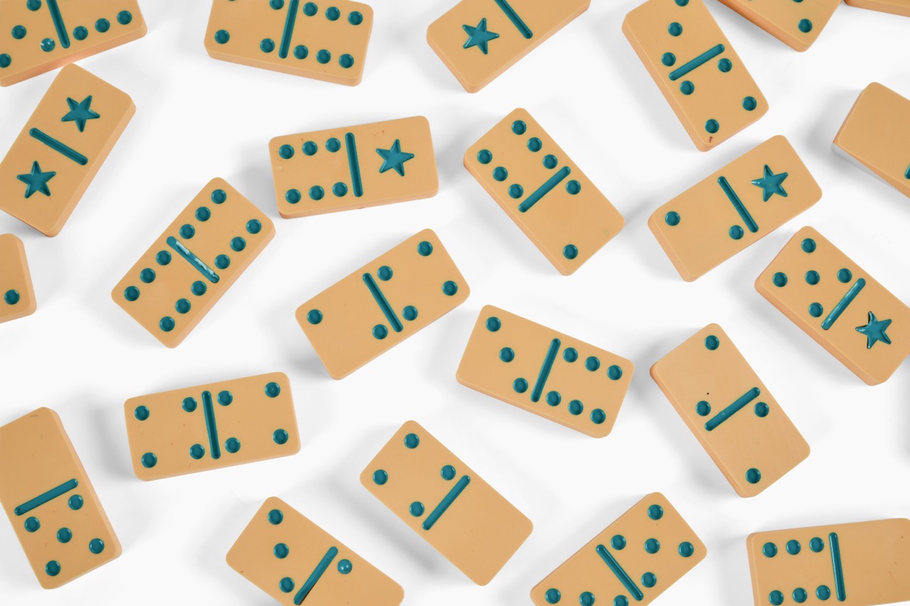 Gelber & Sons Domino Set Brown