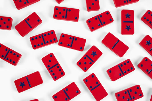 Gelber & Sons Domino Set Crimson