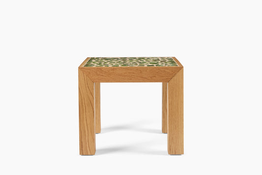 Sofia Londoño Green Mosaic White Oak Side Table