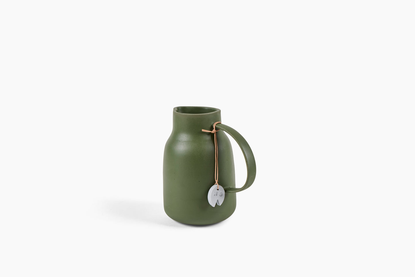H for Hannah Ceramic Pitcher Forest