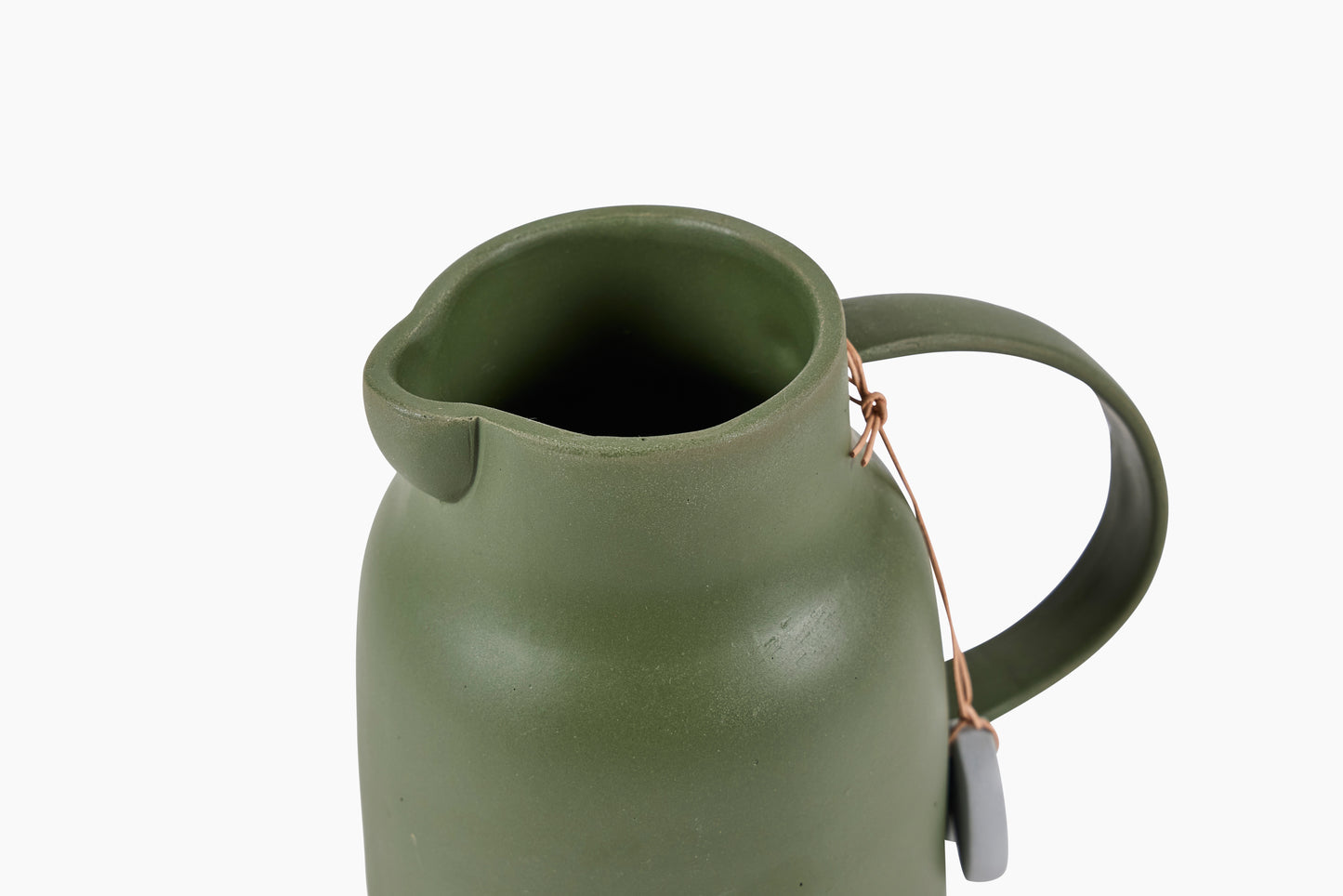 H for Hannah Ceramic Pitcher Forest