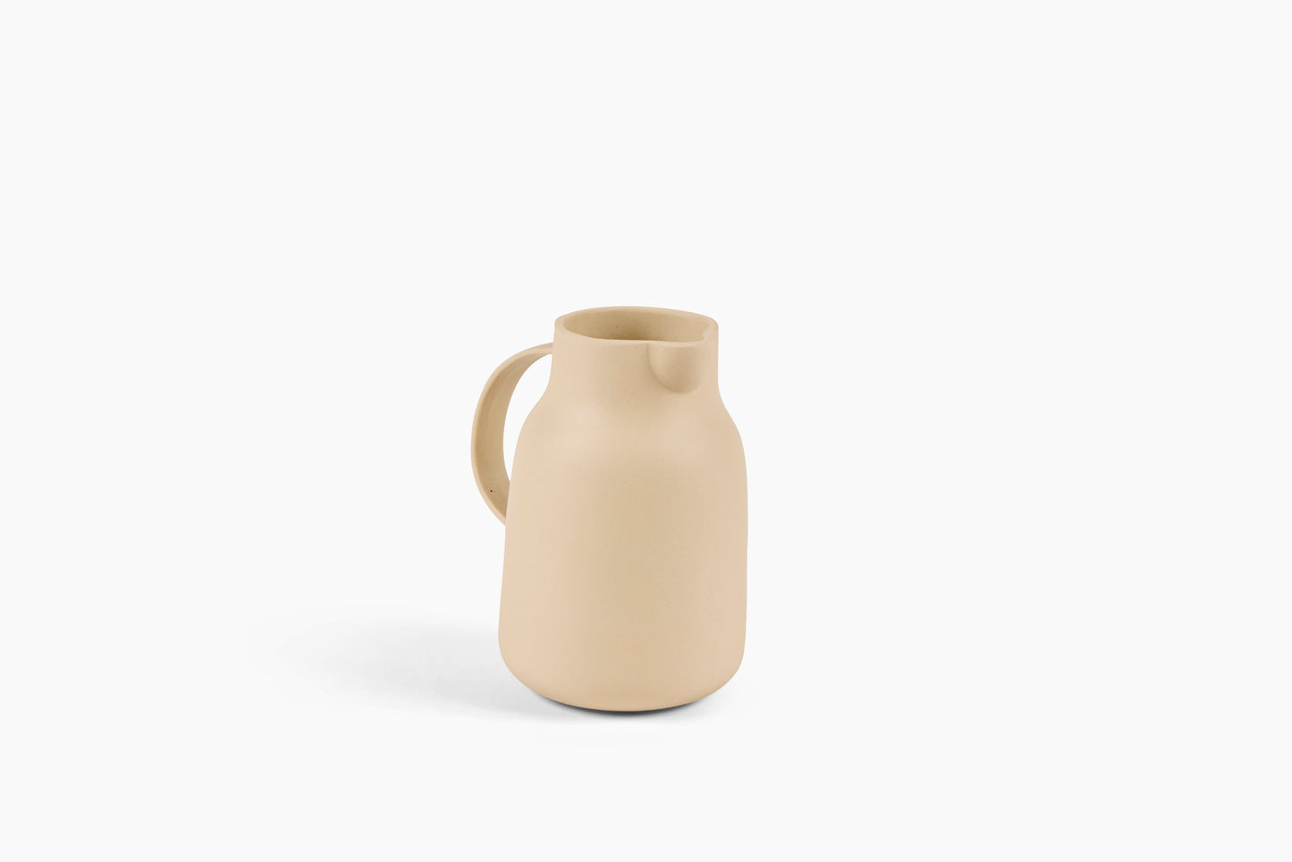 H for Hannah Ceramic Pitcher Bone